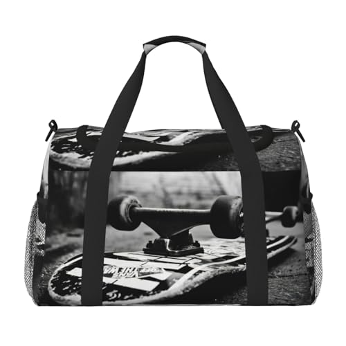 Sac de week-end imprimé planche à roulettes pour éviter les frais de bagages en voyage