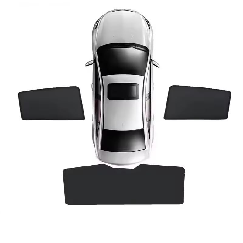 Pare-soleil magnétique de voiture pour Hyundai KONA Encino OS 2018-2023 maille fenêtre avant 3PCS