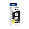 EPSON 502 EcoTank Ink Botella de capacidad ultra alta color negro funciona con ET-2750, ET-2760, ET-2850, ET-3750, ET-3760, ET-3850, ET-4850 y otros modelos selectos de EcoTank