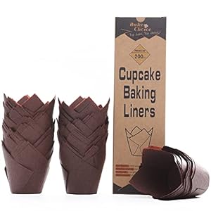 Bake Choice Tulpen Muffinförmchen Braun 200 Stück