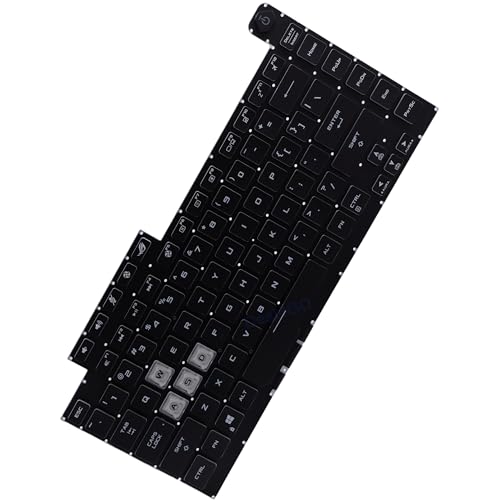 Deal4GO Single Color Backlit Keyboard (16-pin Backlight Cable) Replacement for ASUS G531 G531GT G531GU G531GD G512 G531GT-BI7N6, 15.6-inch, BLACK, SX185162B-US