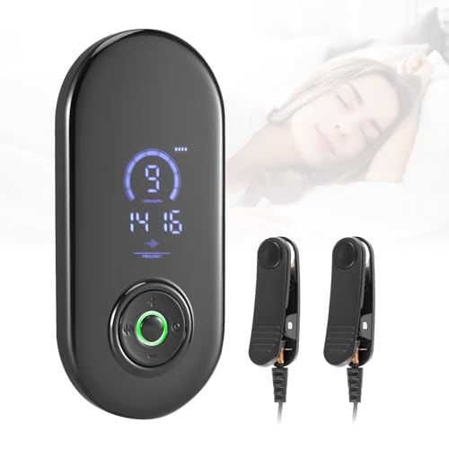 Vagus Nerve Stimulation Device with Ear Clips Sleep Aids with 3 Modes & 9-Level Adjustment Calm Carry Device for Insomnia Sleep Relieve Fatigue for Adults