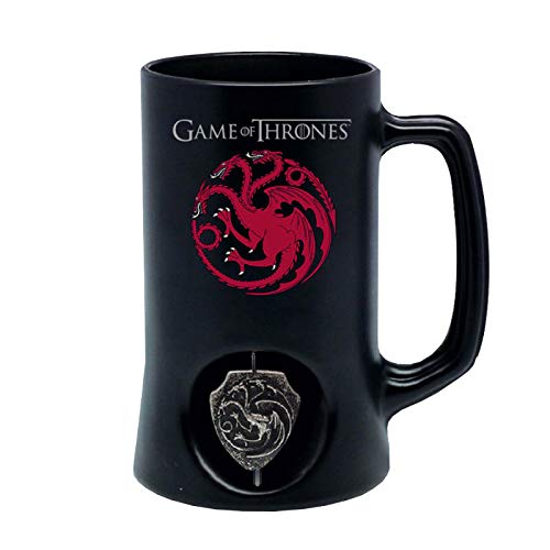 SD toys Juego de Tronos Jarra de Cerveza 3D Rotating Targaryen Black