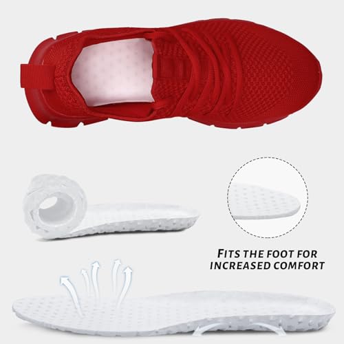 Image of Running Shoes Women Sneakers Tennis Non Slip Walking Gym Workout | Slip on Athletic Breathable Work Comfortable Fashion light Sport Casual jogging hiking Shoe