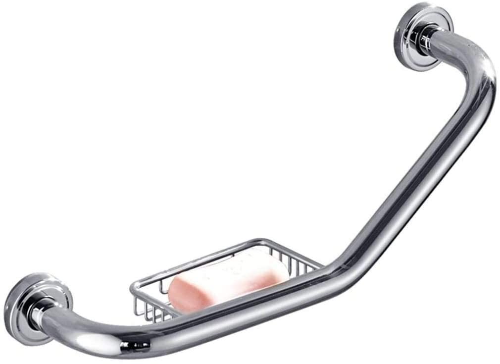 Barre de protection inox et porte-serviettes pour douche sécurisée des enfants et aînés