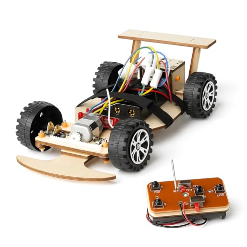 STEM Wooden Racing Car Kit for Kids Age 8-12 – DIY Science Experiment, Wood Building Project, Perfect Educational Gift for Boys & Girls 8 9 10 11 12 Years Old