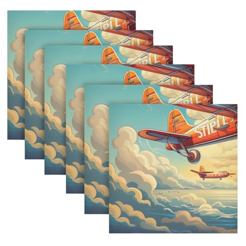 Servilletas de Tela STAYTOP 20x20 pulgadas Pack 6 miniatura 6
