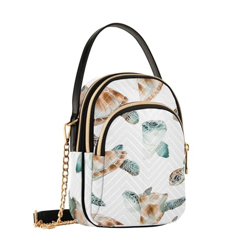 Sac à bandoulière pour femme fin des affaires perdues sac à main tortues de mer et porte-monnaie