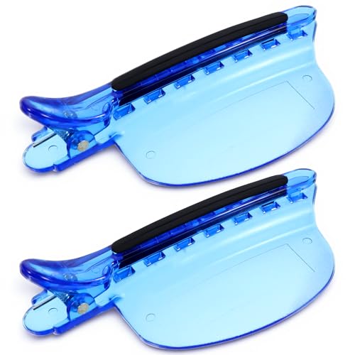 Gsbnjuy 2 PCS Sectioning Clips Multi-Functional Hair Partition Clip Heat Speed Separator Hair Clip Extension Separator Tools Hairs Extensions Kit Heat Insulation for Highlighting Dyeing Home Salon