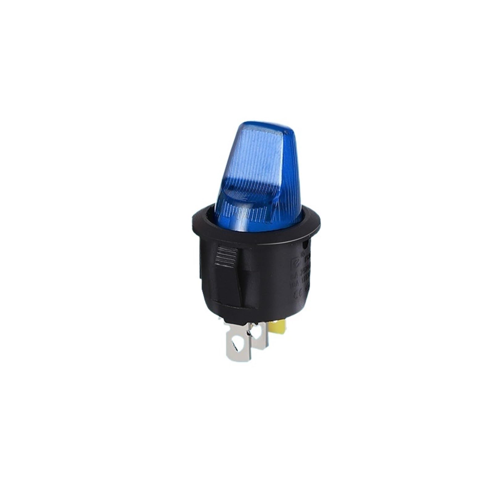 Interrupteur à bascule rond 12V LED bleu pour équipement