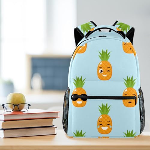 Sac à dos école ananas multicolore : cadeau idéal pour adolescents