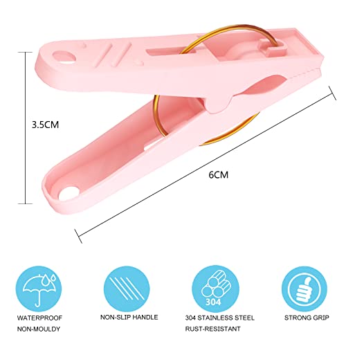 Bakecat Clothes Pegs and Peg Bag, 40Pcs Plastic Clothes Pegs for Washing Line with Bag. - Image 2