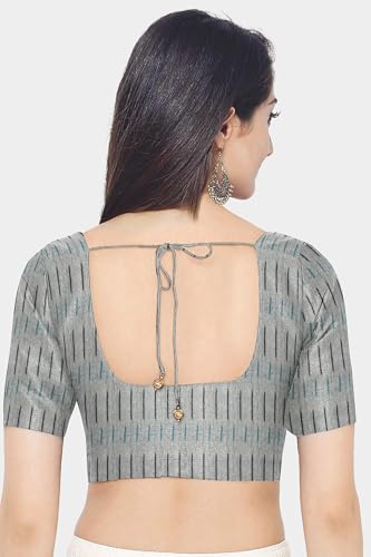Image of Cotton Pochampally ikat unstitched blouse, Kurthi, long frock fabric material for women (1 meter, 2 meters & 3 meters)