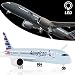 Lose Fun Park 1:130 Scale Large Model Airplane American Boeing 787 Plane Models Diecast Airplanes with LED Light for Collection or Gift