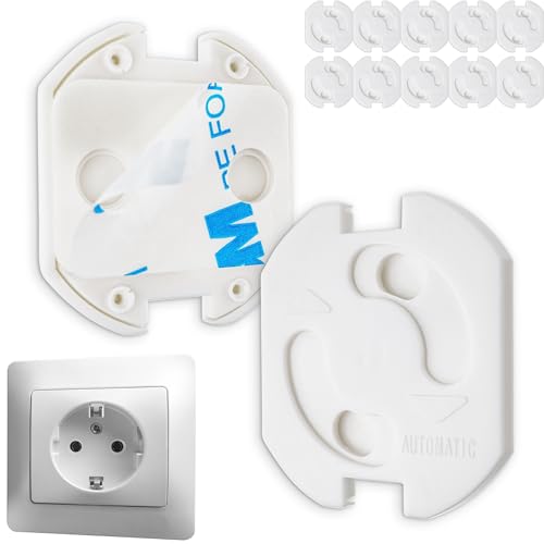 10 Caches Prises Sécurité Enfant En Silicone – Format Schuko Type F, Design Dinosaure – Sans Adhésif, étanche Poussière/eau - 3