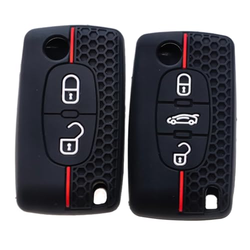 Étui pour Peugeot 307 207 407 antichoc coque protection télécommande clé auto durable - 3