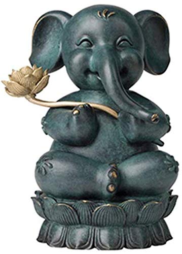 Sculpture d'éléphant bouddhiste pour salon et espace zen