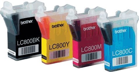 Image of Pack of 4 Brother LC800's C/Y/M/BK