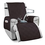 TAOCOCO 100% Waterproof Recliner Chair Cover, Non Slip Recliner Covers for Recliner Chair with Pocke