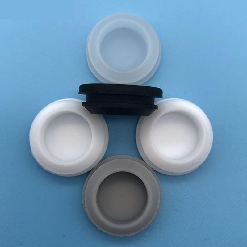 Rubber Bung, 10PCS Gray Color 27/28/ 29 /30mm High Temperature Resistance Silicone Seal Stopper Rubber Round Plug Hole Masking Pipe Tube End Caps Grey Color(STDS003)