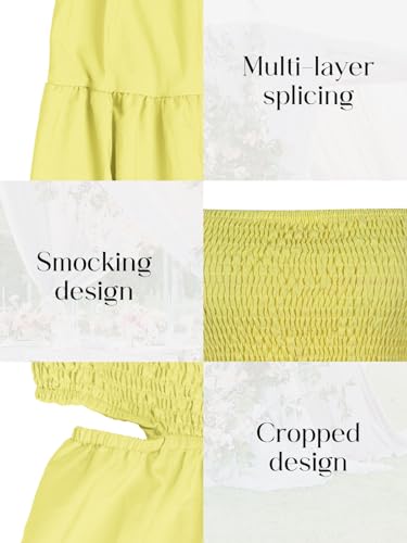 Image of WXN Womens Spaghetti Strap Sundress Casual Summer Long Maxi Dress Smocked A Line Swing Cocktail Party Vacation Dresses