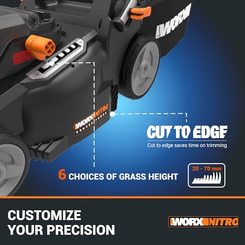 PowerShare Brushless Cordless Lawnmower 37cm | Brushless IntelliCut motor adjusts to grass; 2-in-1 mulch & bag; 6-height adjust; up... - Image 6