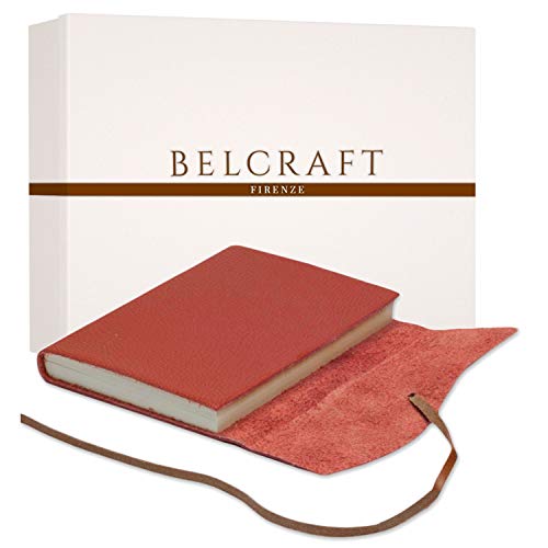Journal de voyage Belcraft Capri A5 corail en cuir pour immortaliser vos aventures