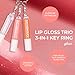 MCoBeauty - Lip Gloss Trio - 3-in-1 Gloss Keyring with Three Shades for On-the-Go Hydration & Shine - Vegan, Cruelty-Free Lip Makeup - Stocking Stuffers for Teen Girls and Women, Christmas Gifts