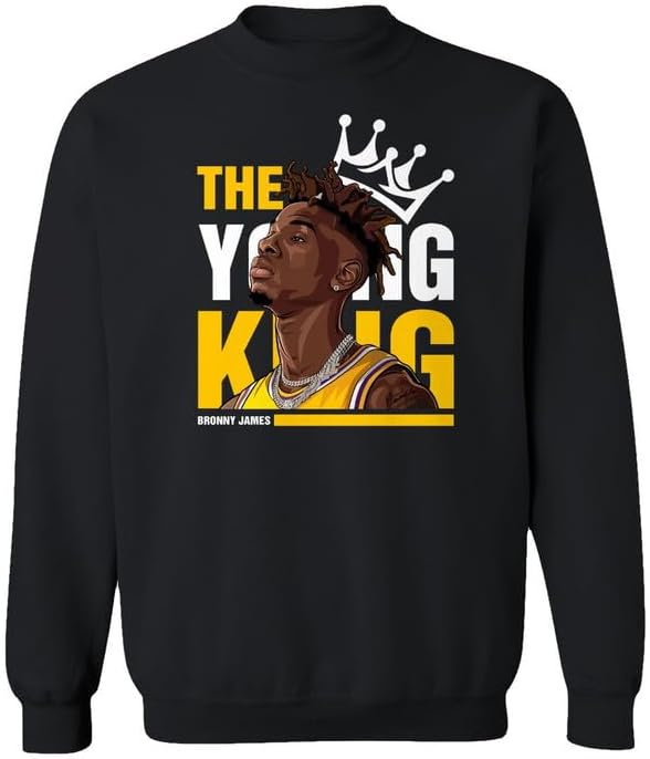 Los Angeles Basketball The Young King Fans Tribute Unisex Crewneck Sweatshirt