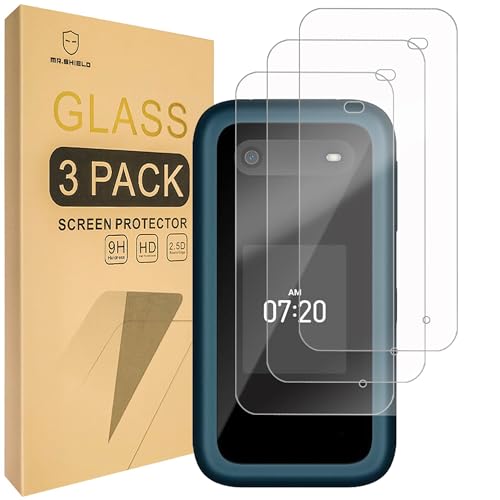 Mr.Shield Screen Protector compatible with Nokia 2780 Flip / 2660 Flip [Tempered Glass] [3-Pack] [Japan Glass with 9H Hardness]
