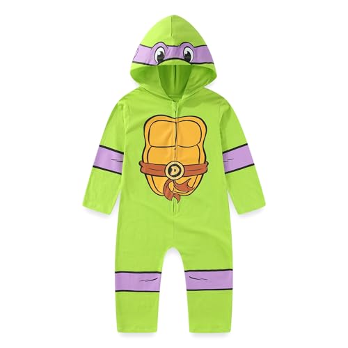 Nickelodeon Teenage Mutant Ninja Turtles Donatello Boys Cosplay Hooded Coverall for Toddler and Big Kids