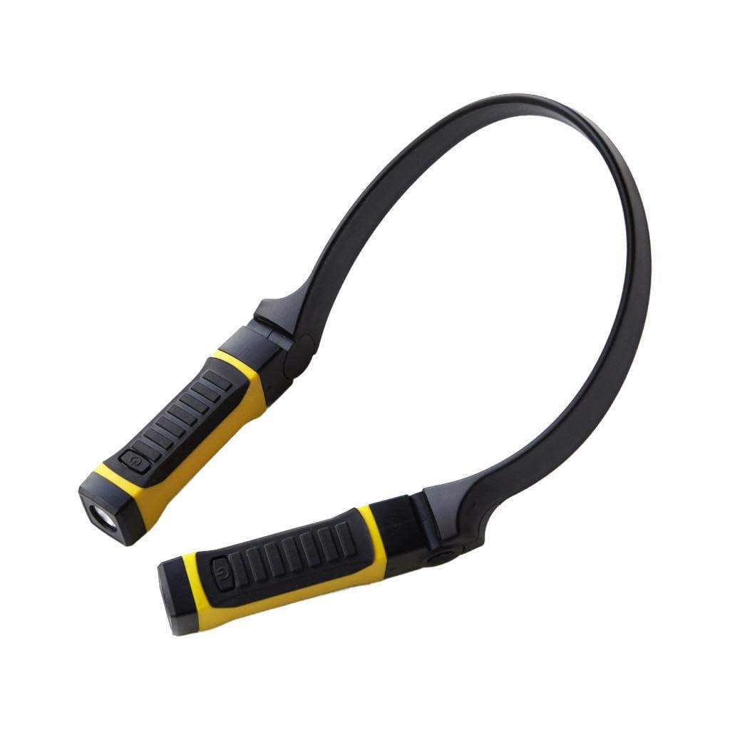 Lámpara de Lectura LED Portátil para El Cuello, Giratoria 105 Grados, 2 Niveles de Brillo, Recargable, Ideal para La Sala de Lectura.