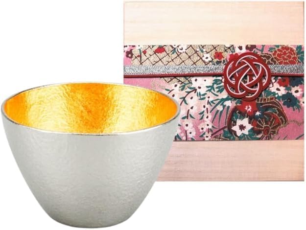 てしごとクラブ NOUSAKU Large Sake Cupa Guinomi - Japanese traditional art craft paulownia box japanese handmade carft kimono wrapping