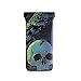 susiyo Squeeze Top Sunglasses Pouch Eyeglass Cases PU Leather Soft Anti-Scratch Eyeglass Holder (Gothic Skull Crow)