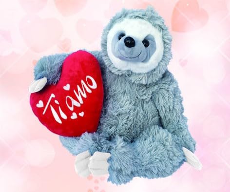 Di&Gi Peluche Soft Love Bradipo Cm. 50 Con Cuore Cm. 35