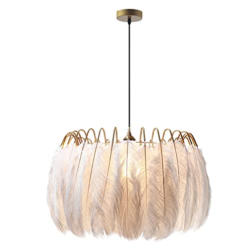 Lampes en plumes nordiques 60cm pour chambre d'enfant