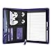Gorbado Small Portfolio Organizer, A5 Zippered Business Portfolio, Junior Padfolio Folder Binder for Women & Men, 5 x 8 Writing Pad Included, Purple.