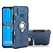 Labanema Case for Huawei Y9 2019, Hybrid Dual Layer[Anti-Scratch][Shock Absorption] 360 Degree Rotation Ring Holder Kickstand Armor Slim Protective Case for Huawei Y9 2019 /Enjoy 9 Plus - Navy Blue