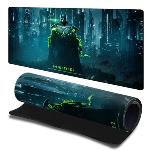 Tapis de souris 600x300mm Injustice 2 à base antidérapante et visuel Batman haute définition