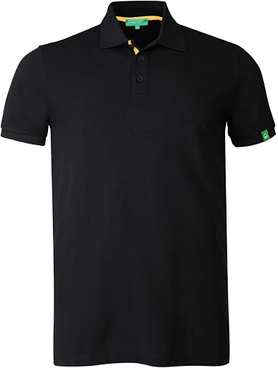 United Colors of Benetton Shirt for Men | Tees for Man | Half Sleeves Plain Stylish Regular Fit Polo | Collar Tshirt | T-S...