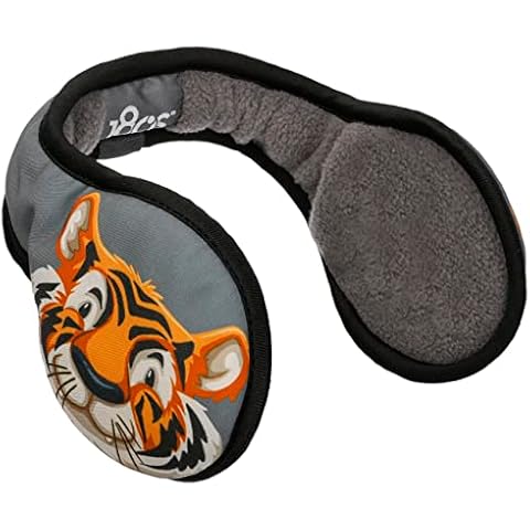 180s Orejeras Youth Animal Print Niño con forro otoño/invierno talla única gris oscuro Cover