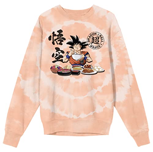 Bioworld Dragon Ball Super Goku Feast Men's Icy Peach Spiral Dye  Sweatshirt-Large : Clothing, Shoes \u0026 Jewelry - Amazon.com