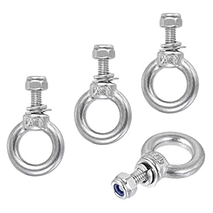 Uxcell Augenbolzen Set 4 Stück Edelstahl