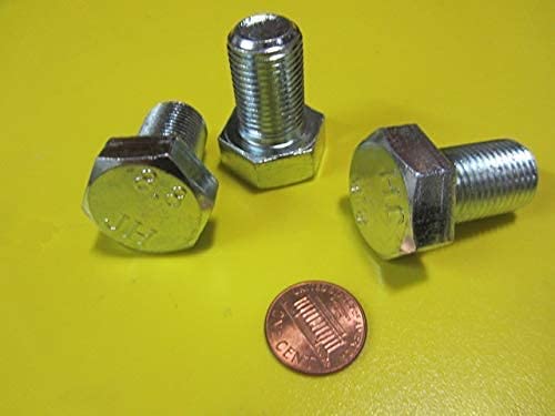 8.8 Zinc Steel Hex Head Bolts FT M16 x 1.5 mm x 25 mm Long 10 pcs