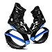 KPUKGJDK Kangaroo Jump Shoes for Women & Men – High Bounce Moon Shoes, Bouncy Jumping Boots for Exercise, Fitness, Weight Loss & Fun, Adjustable Fit, Low-Impact Rebounder Design(Blue/Black,X-Large)