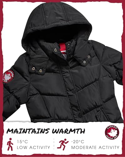 CANADA WEATHER GEAR Girls' Winter Coat - Quilted Heavyweight Puffer Parka Coat - Warm Winter Jacket for Girls (7-16)3