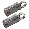 mxuteuk 2PCS Coax Coaxial Cable Stripper Cutter Tool for RG59 RG58 RG6 RG11