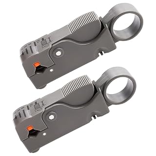 mxuteuk 2PCS Coax Coaxial Cable Stripper Cutter Tool for RG59 RG58 RG6 RG11