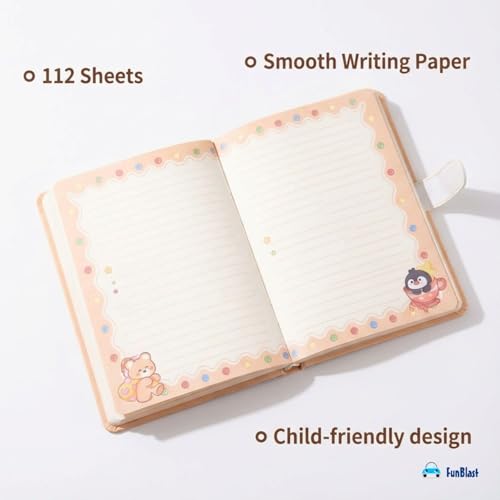 Image of FunBlast Diary for Girls - Christmas Kawaii Diary with Puffy Buckle Lock, Journal Diaries for Girls, Notepad for Students Stationary Items, Birthday Gifts (112 Sheets) (Tree)