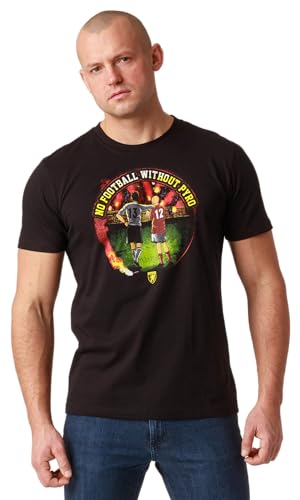 T-shirt No Pyro - No Football vêtement ultra streetwear pour stade